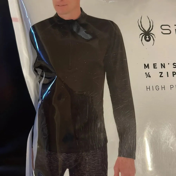 Spyder Men’s baselayer 1/4 zip top Medium - Picture 7 of 10